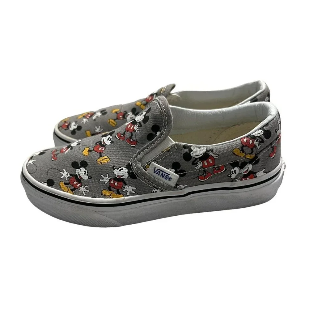 Vans + Disney Sz 13 Mickey Mouse Slip-On Sneakers